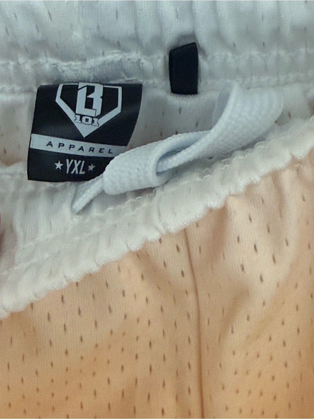 Kids Orange Ombre Athletic Shorts with White Graphic - Picture 8 of 8